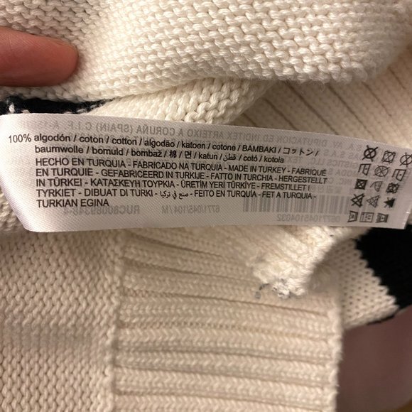 Zara Oversized Stripe Knit Sweater knitwear - Picture 12 of 16